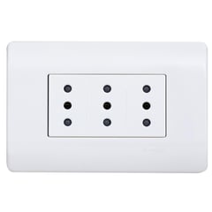 SCHNEIDER ELECTRIC - Placa Genesis armada Duplex 10A blanco