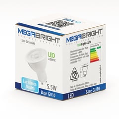 MEGABRIGHT - Ampolleta led par 16 5,5W/4000K GU10