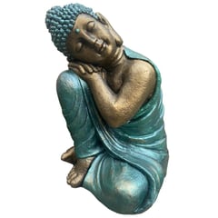 SAT NAM INSPIRES - Figura Buda Durmiente Green Line 50 cm