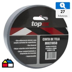 TOPEX - Cinta tela adhesiva 48 mm x 27 m