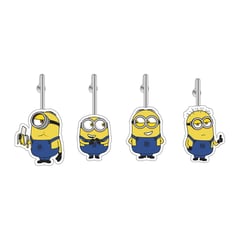 VAIS - Pack 12 ganchos barra cortina de baño Minions