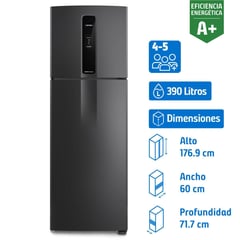 FENSA - Refrigerador Top Freezer No Frost 390 Litros Negro IF43B