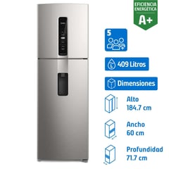 FENSA - Refrigerador Top Freezer No Frost 409 Litros Silver IW45S