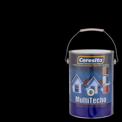 CERESITA - Pintura para techo a base de agua satinado 1 gl negro