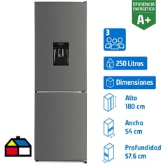 LIBERO - Refrigerador Bottom Freezer No Frost 250 Litros Inox LRB-281NFIW