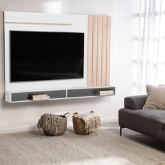 CIC - Panel TV Dalí Blanco/Olmo Alpino 70 " 180x130x24,5 cm