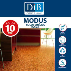 DIB - Piso Vinílico en Rollo 2,8 mm 2x5 m Modus Café 10 m2