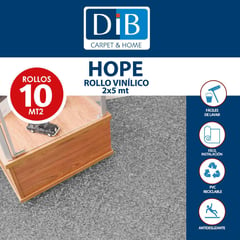 DIB - Piso Linóleo 0,7 mm 2x5 m Hope Gris 10 m2