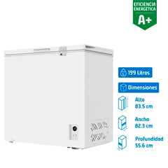 LIBERO - Freezer Control Electrónico Horizontal 199 Litros Blanco LFH-201EC