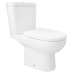 STRETTO - WC Two piece a Piso 21 cm 4.8 Litros New Ares Blanco