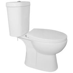 PMB - Sanitario Two piece a Piso 20,5 cm 4.8 Litros Aura Plus Blanco