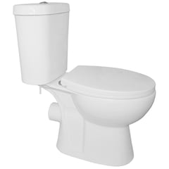 PMB - Sanitario Two piece a Muro 18 cm 4.8 Litros Aura Plus Blanco