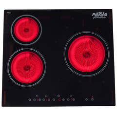 MAIGAS - Encimera Vitrocerámica 3 Platos Negro CEV03