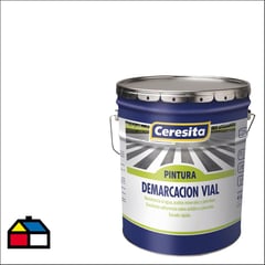 CERESITA - Pintura de alto tráfico contrastante 1 gl blanco