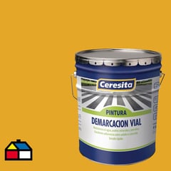 CERESITA - Pintura de alto tráfico contrastante 1 gl amarillo