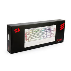 REDRAGON - Teclado gamer alámbrico membrana Shiva K512WRGB-SP blanco