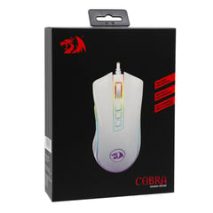 REDRAGON - Mouse gamer RGB Cobra M711 blanco
