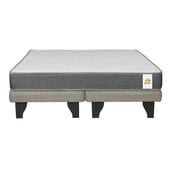 INNOVAMUEBLES - Cama Europea Confort Silver King tela Beige