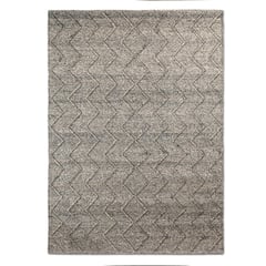 ELEMENTS BY CANNON - Alfombra lana 200x300 cm zigzag gris