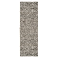 ELEMENTS BY CANNON - Alfombra lana 80x240 cm zigzag gris