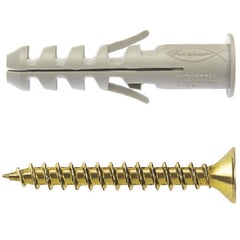 FISCHER - Tarugo Nylon SA6mm + Tornillo 4.5x35mm 100 unidades