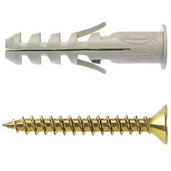 FISCHER - Tarugo Nylon SA6mm + Tornillo 4.5x35mm 400 unidades