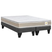 INNOVAMUEBLES - Cama Europea Confort Gold King tela Gris