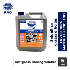 VIRUTEX - Limpiador antigrasa biobambu 5 L.