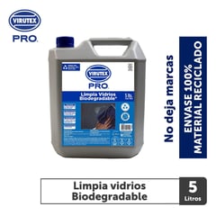 VIRUTEX - Limpiador de vidrios biobambu 5 L.