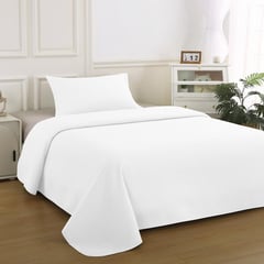 ILLUSIONS - Cubrecama Quilt Atenas 1,5 Plazas Blanco