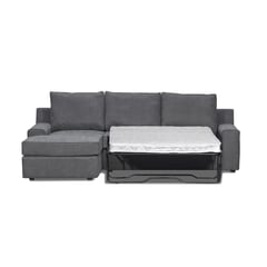 INNOVAMUEBLES - Seccional cama Burano izquierdo 133 cm gris oscuro