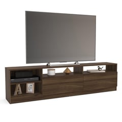 VEKKAHOME - Rack TV Moyan Rustic 75" 2 puertas