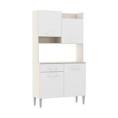 HOGA - Mueble de cocina Natana blanco beige