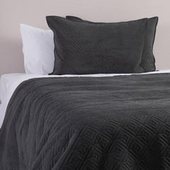 SOHOME - Cubrecama Quilt Corduro Marengo King