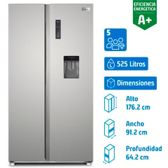 LIBERO - Side by Side No Frost 525 Litros Inox LSBS-552NFIW