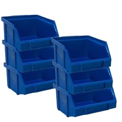 QUANTUM - Caja organizador azul 6 unidades