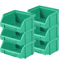 QUANTUM - Caja organizador verde 6 unidades