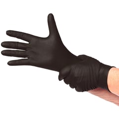 TOPSAFE - Guantes nitrilo texturizado 7,0 negro L