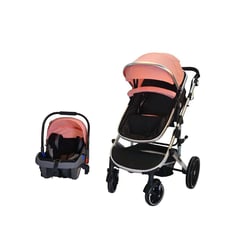 KIDSCOOL - Coche travel Lux rosado 3 funciones