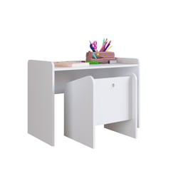 KIDSCOOL - Mesa con silla CJ70001BR Blanco 78x54.5x37.4 cm