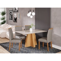 DECOCASA - Comedor Patri 1,3+ 4S Cla Lg