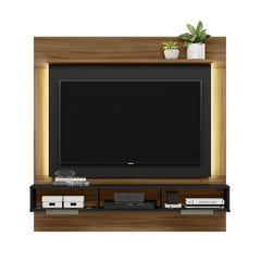 HOME MOBILI - Panel TV Napoles Negro/café 58 " 161x163x30 cm