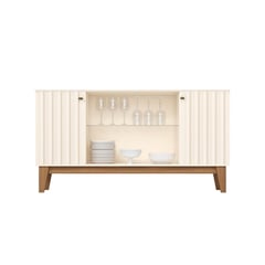 HOME MOBILI - Buffet Eiffel Blanco/café 43.5x150.5x80 cm