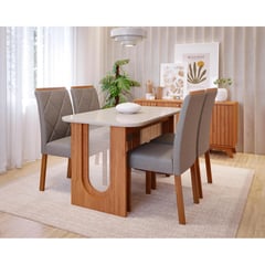 DECOCASA - Comedor Vale 1,3+4S Fer Lg