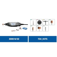 DREMEL - herramienta multipropósito 120W + kit multiuso metal 16 pzas