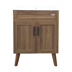 DOMSA - Kit Mueble Vanitorio Elegance Nogal 60x80x40 cm