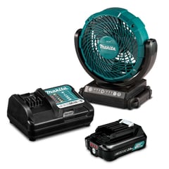 MAKITA - Ventilador inalámbrico 12v híbrido + 1 batería 12v + 1 cargador