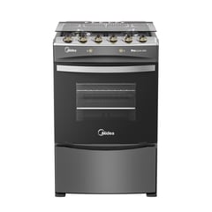 MIDEA - Cocina a Gas 4 Platos Carbon Grey MCG-4QPI24NSCG