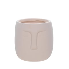 SOHOGAR - Macetero de Cerámica Color Beige 14cm