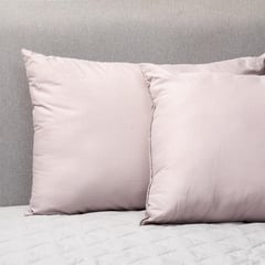 ARTHOME - Pack de 2 Almohadas Grises de Fibra sintética para Dormir 50x70 cm